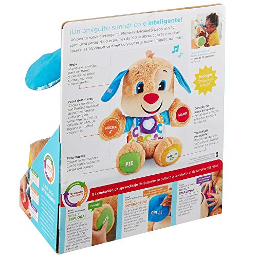 Fisher-Price Perrito primeros descubrimientos, juguete bebé +6 meses (Mattel FPM53)