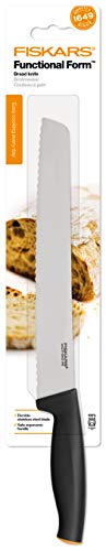 Fiskars Cuchillo para pan, Longitud total: 35 cm, Acero de calidad/Plástico, Functional Form, 1014210