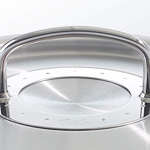 Fissler original-profi collection / Rustidera de acero inoxidable (7,2 litros, Ø 28 cm), con tapadera, apta para cocinas de inducción, gas, vitrocerámica y eléctricas