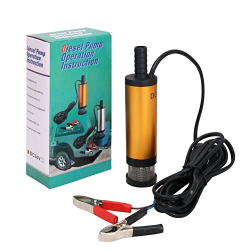 flintronic Bomba de Agua y Aceite, 12V Bompa Sumergible de Acero Inoxidable Bomba de Combustible Diesel Transferencia de Líquido Aceite Agua por Auto, Caravana, Marino, Barca