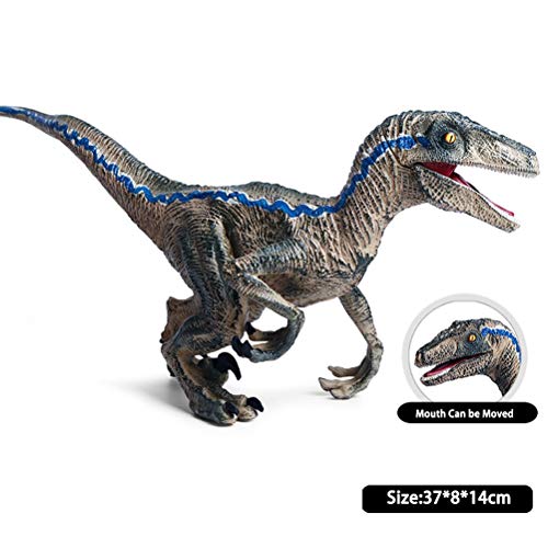 FLORMOON Juego de Dinosaurios - Realista Bruce Raptor de Gran tamaño Dinosaur- Figuras de Dinosaurio de plástico - Decoración de Pasteles de cumpleaños Juguete Escolar para niños(Color Aleatorio)