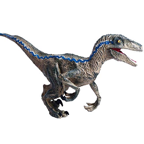 FLORMOON Juego de Dinosaurios - Realista Bruce Raptor de Gran tamaño Dinosaur- Figuras de Dinosaurio de plástico - Decoración de Pasteles de cumpleaños Juguete Escolar para niños(Color Aleatorio)