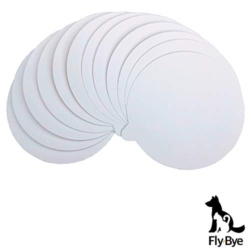 Fly-Bye 12x Discos/Almohadillas de Reemplazo para Trampas de Pulgas – Paquete ECONOMICO