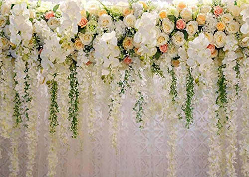 Fondo De Pared De Flores 2 M * 1,5 M Fondo De Pared De Flores Románticas De Boda Fondos De Fotografía De Fiesta De Cumpleaños para Niños Estudio Fotográfico