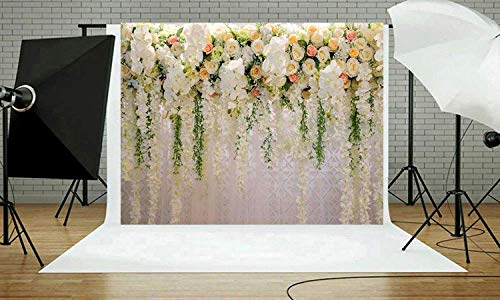 Fondo De Pared De Flores 2 M * 1,5 M Fondo De Pared De Flores Románticas De Boda Fondos De Fotografía De Fiesta De Cumpleaños para Niños Estudio Fotográfico