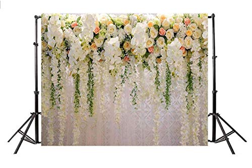 Fondo De Pared De Flores 2 M * 1,5 M Fondo De Pared De Flores Románticas De Boda Fondos De Fotografía De Fiesta De Cumpleaños para Niños Estudio Fotográfico