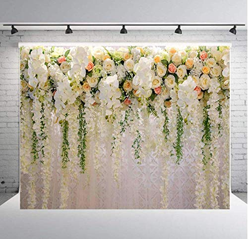 Fondo De Pared De Flores 2 M * 1,5 M Fondo De Pared De Flores Románticas De Boda Fondos De Fotografía De Fiesta De Cumpleaños para Niños Estudio Fotográfico