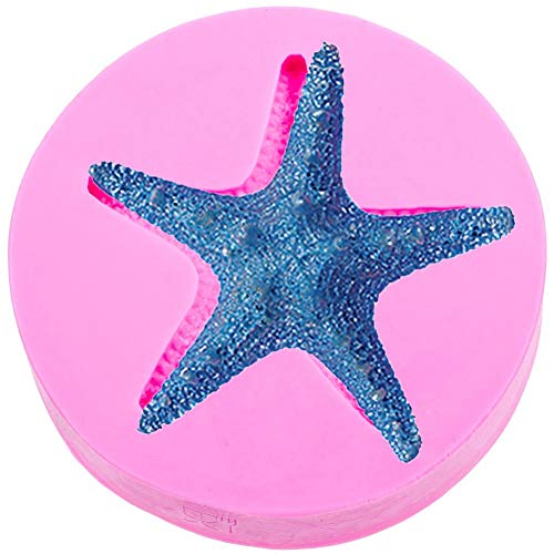 FOOJO Troqueles de Corte de Estrella de mar de la Serie Ocean 3D Craft Relief Fondant Chocolate Molde de Silicona Cocina Herramientas de decoración de Pasteles DIY