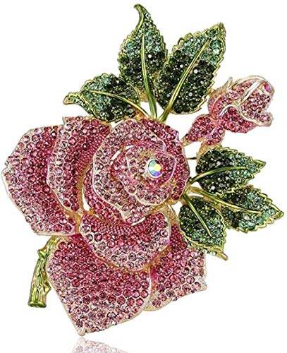 FOPUYTQABG - Broche único para mujer, diseño de encaje rosa, accesorios de cobertura perfecta