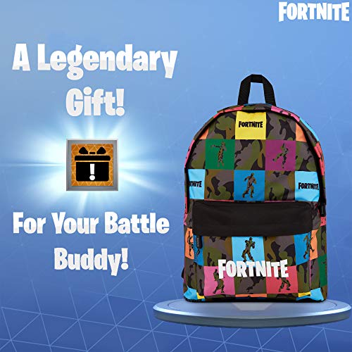 Fortnite Mochilas Escolares Juveniles Para Niños, Bolsa Con Diseño De Camuflaje Para Colegio Viajes Actividades Deporte, Merchandising Oficial Regalos Fortnite Para Niños Adolescentes