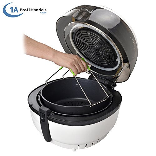 FREIDORA DE AIRE CALIENTE - HORNO DE AIRE CALIENTE - FRITTEUSE DE AIRE CALIENTE - FREIDORA SIN GRASAS - FREIDORA SIN ACEITE FREIDORA SALUDABLE ECO AIR-PROFI SOUP DC-1400W (negra)