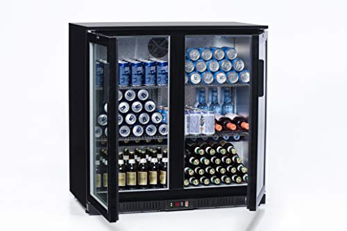 FrosterBeer 02 · Nevera de bebidas · (200 L, 90x92,5x54cm, NO FROST, LED, RUEDAS)