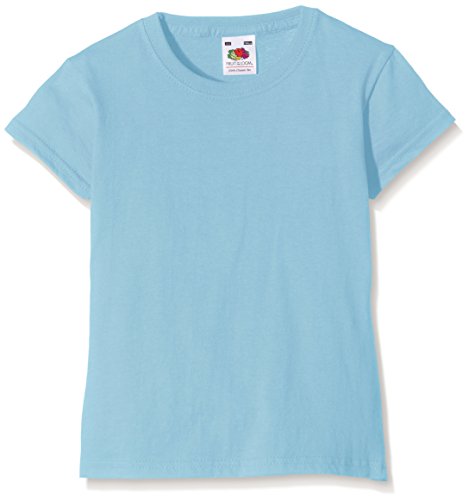 Fruit of the Loom SS079B, Camiseta Para Niños, Azul (Sky Blue), 3/4 Años