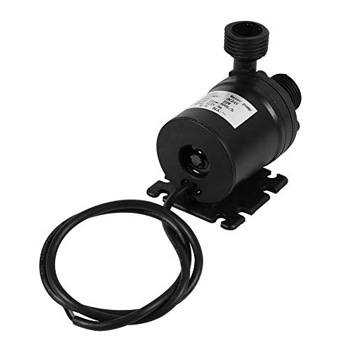 FTVOGUE Bomba de Agua, DC 24 V Motor Brushless Bomba Agua Sumergible a bajo Ruido para Acuario, Fuente, Estanque de Peces, Industrial, búsqueda científica, Circulación 800L/H 5 M