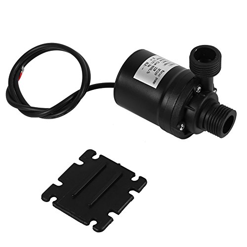 FTVOGUE Bomba de Agua, DC 24 V Motor Brushless Bomba Agua Sumergible a bajo Ruido para Acuario, Fuente, Estanque de Peces, Industrial, búsqueda científica, Circulación 800L/H 5 M