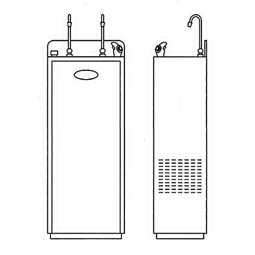 Fuente refrigeradora de agua en acero inoxidable. Con Sistema de Osmosis Interna 5 etapas