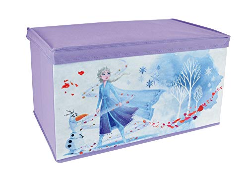 Fun House 713188 Disney Frozen - Baúl de juguetes plegable para niños, color morado