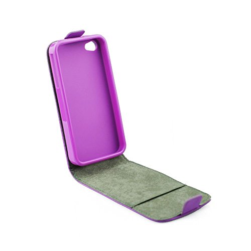 Funda con Tapa Violeta/Lila para Samsung Galaxy S5 (LTE) Funda Carcasa Funda Cover Carcasa