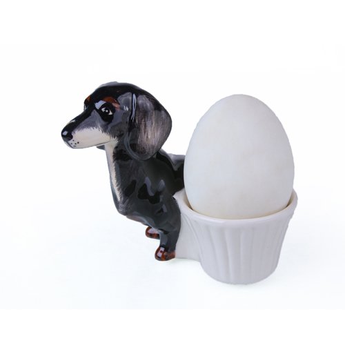 funshopping - Set de 2 hueveras de cerámica con adorno de perro