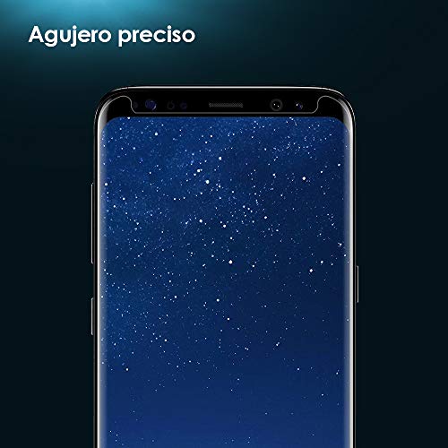 G-Color Galaxy S8 Protector Pantalla, [Alta Viscosidad], Cristal Vidrio Templado de 3D [Cobertura [Anti-Choque][Alta Sensibilidad] Protector de Pantalla para Samsung Galaxy S8