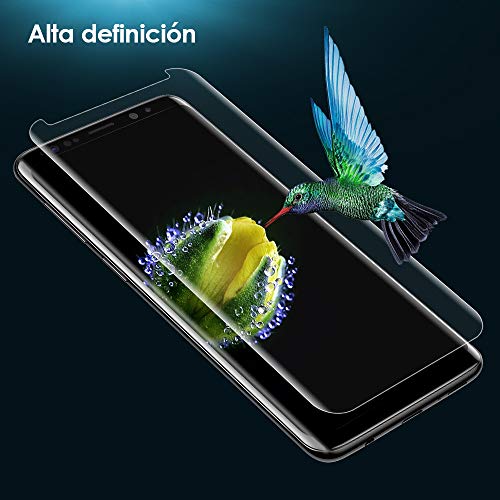 G-Color Galaxy S8 Protector Pantalla, [Alta Viscosidad], Cristal Vidrio Templado de 3D [Cobertura [Anti-Choque][Alta Sensibilidad] Protector de Pantalla para Samsung Galaxy S8