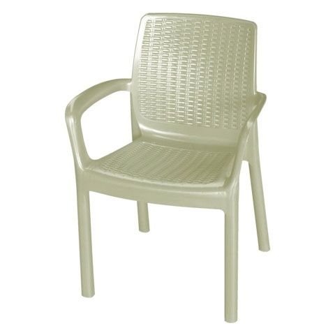 Garden Life 8290-09 - Sillón elegante de ratán, 48 x 57.5 x 82.5 cm, color crema