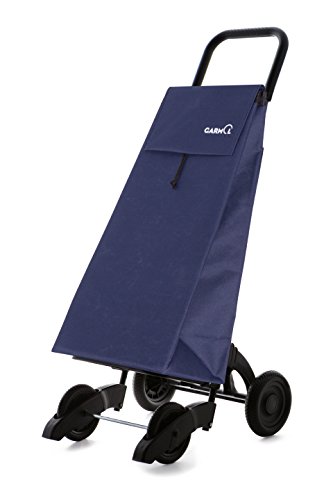 Garmol 14GP16 PO C3 Carro de Compra 4 Ruedas Plegable, Tela, Azul Marino, 40x16x119 cm