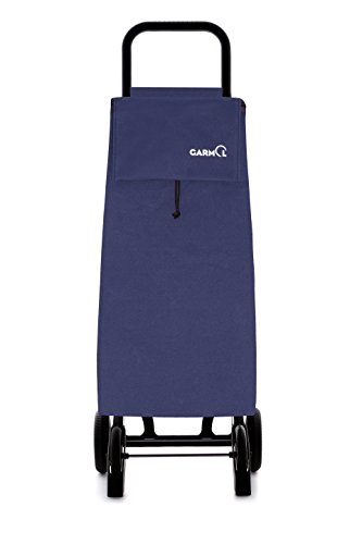 Garmol 14GP16 PO C3 Carro de Compra 4 Ruedas Plegable, Tela, Azul Marino, 40x16x119 cm