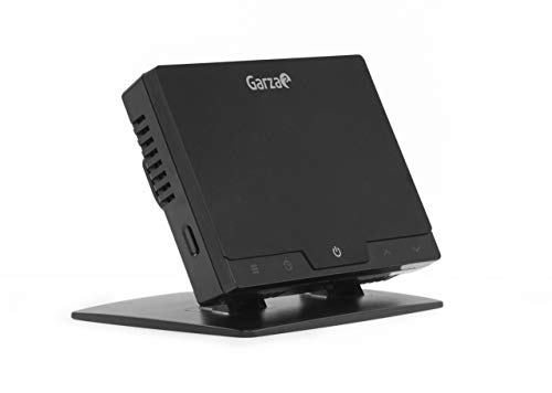 Garza Smarthome - Termostato Smart WiFi Inteligente para Caldera y Calefacción, táctil y programable, Control por Voz y App, Alexa, iOS, Google, Android, Color Negro