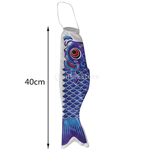 Gazechimp 5 Piezas Pescados Koinobori Calcetín de Viento Carpa Nobori Koi Decoración Colgante Bandera de Cometa