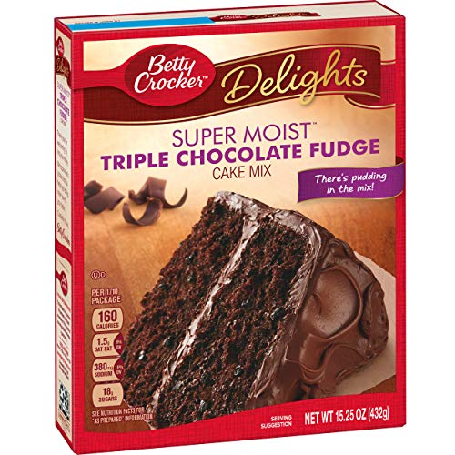 General Mills Betty Crocker Triple Chocolate Cake Mix, 15.25 oz