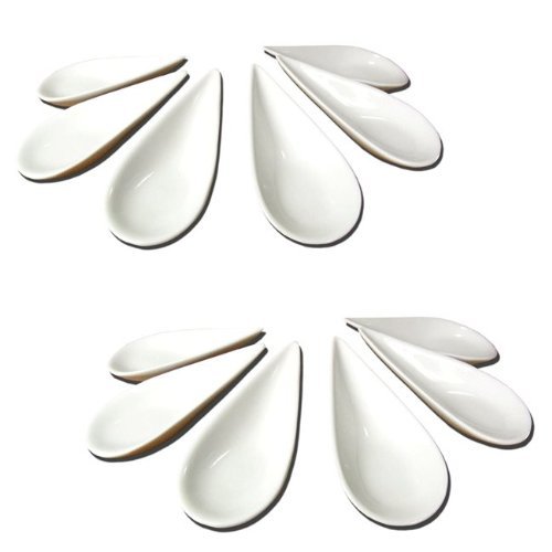 Gifts Of The Orient GOTO® - Canapé Cucharas Flecha Mango Blanco X 12