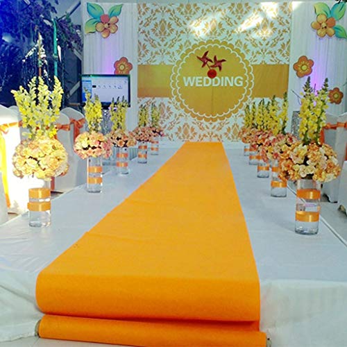 GLL-ditan Alfombra Corredor Amarillo Alfombra Desechable para Bodas, Iglesia, Jardín Iglesia Pastel De Bodas Evento (Size : 1 * 10m)