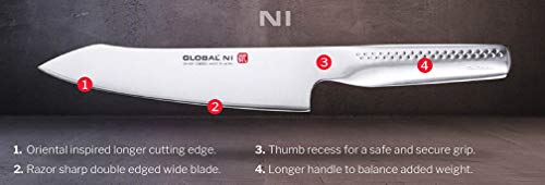 Global CM725 Ni - Cuchillo de pelar, 9 cm