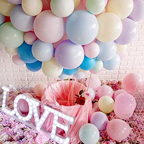 Globos Arcoiris, Ø12cm Pequeño Globo Pastel de látex para bodas, fiestas de cumpleaños y decoración El paquete de 200