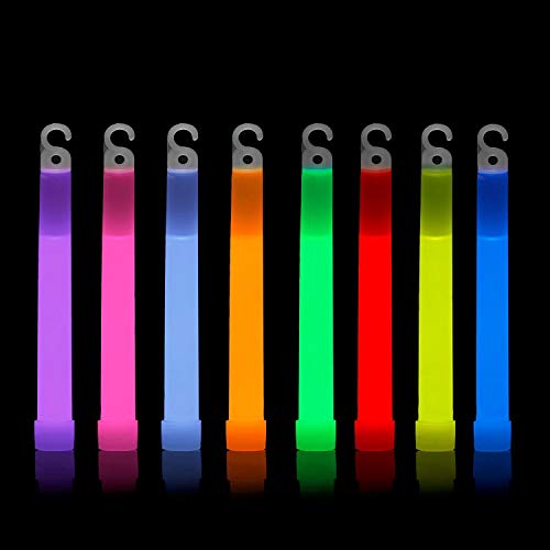 Glowz Premium Ultra Bright Jumbo Glow Sticks (Colores Mezclados) Paquete de 25