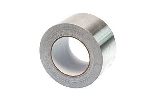 Gocableties - Cinta adhesiva de aluminio (50 m x 75 mm, alta calidad, resistente), plateado