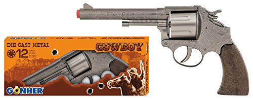 Gonher- Revolver 12 Tiros - Plata (76/0)