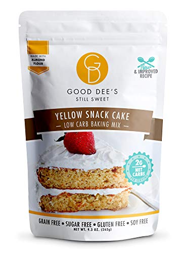 Good Dee's Cookie Mix Amarillo Snack-Cake Mix - baja en carbohidratos, sin gluten, sin grano, 2 g de carbohidratos netos!