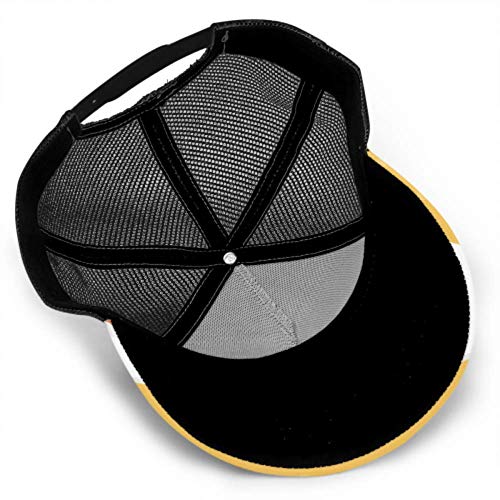 Gorra de béisbol Hombres Mujeres, pudín Flan de Caramelo Placa Ajustable Trucker Mesh Summer Vented Baseball Sun Cap Sombrero Gorra de béisbol para Mujeres