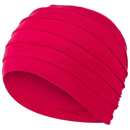 Gorro Yoga con bambú de color frambuesa para quimioterapia