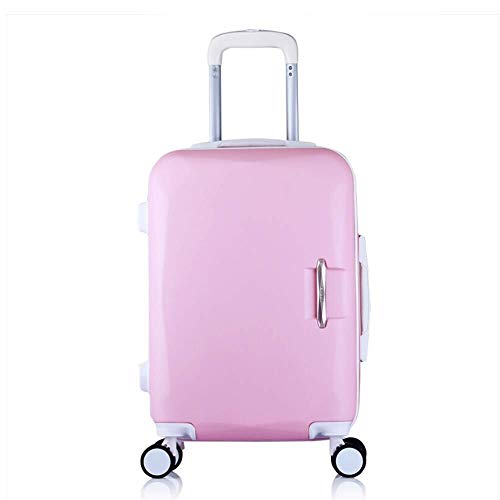 GQY Carro - Contraseña Maleta Trolley Caso Maleta Tablero de chasis - Estudiante Ruedas Pieza de Equipaje (Color : Pink, Size : 26 Inch)