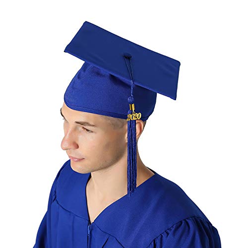 GraduationMall Toga y Birrete Graduacion Adulto 2020 con Borla Gorro Graduacion Unisex para Bacholr de Secundaria y Universidad