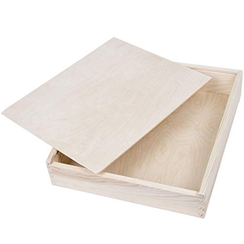 Grandes Caja imágenes 28 x 33 cm caja de madera tapa deslizante Caja Madera