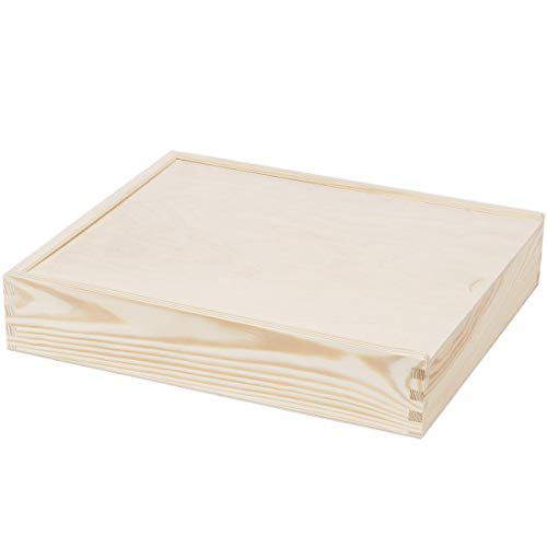 Grandes Caja imágenes 28 x 33 cm caja de madera tapa deslizante Caja Madera