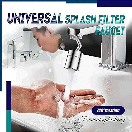 Grifo Giratorio De 720 Grados Filtro De Ahorro De Agua a Prueba De Salpicaduras Aireador De Grifo Boquilla De Cabeza Giratoria Para Baño Grifo De Cocina Extensor De Grifo