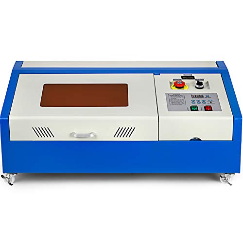 Guellin 40W Máquina de grabado láser CO2 Grabador Láser 30x20cm Máquina de corte por láser K40 Laser Engraving Machine con Puerto USB Pantalla LCD