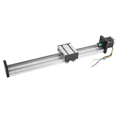 Guía Lineal de Alta Precisión Tabla deslizante Tornillo de Bola Carril de Movimiento 0808 Tornillo de Bola Carril de Guía del Actuador de Etapa Larga Con Nema17 42 Motor Paso a Paso(200mm Stroke)