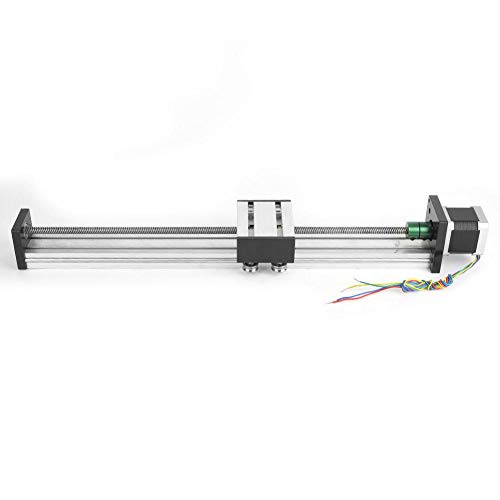 Guía Lineal de Alta Precisión Tabla deslizante Tornillo de Bola Carril de Movimiento 0808 Tornillo de Bola Carril de Guía del Actuador de Etapa Larga Con Nema17 42 Motor Paso a Paso(200mm Stroke)