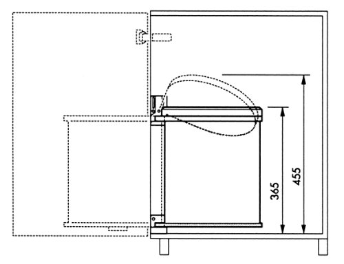 Hailo AR3555-101 Cubo de Basura, Acero Inoxidable, 29 x 30.4 x 36.5 cm